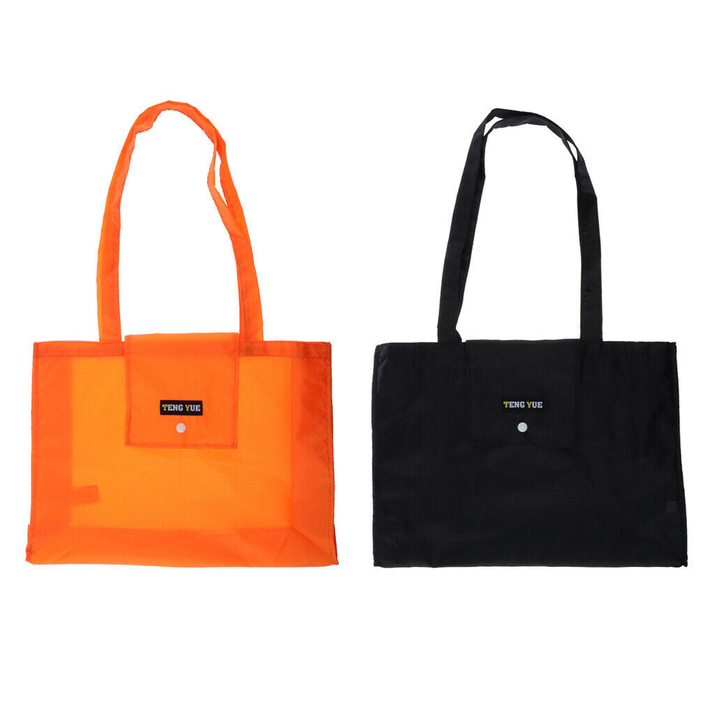 ultrathin Waterproof shopping bag large capacity Folding Tote Bag Eco Black