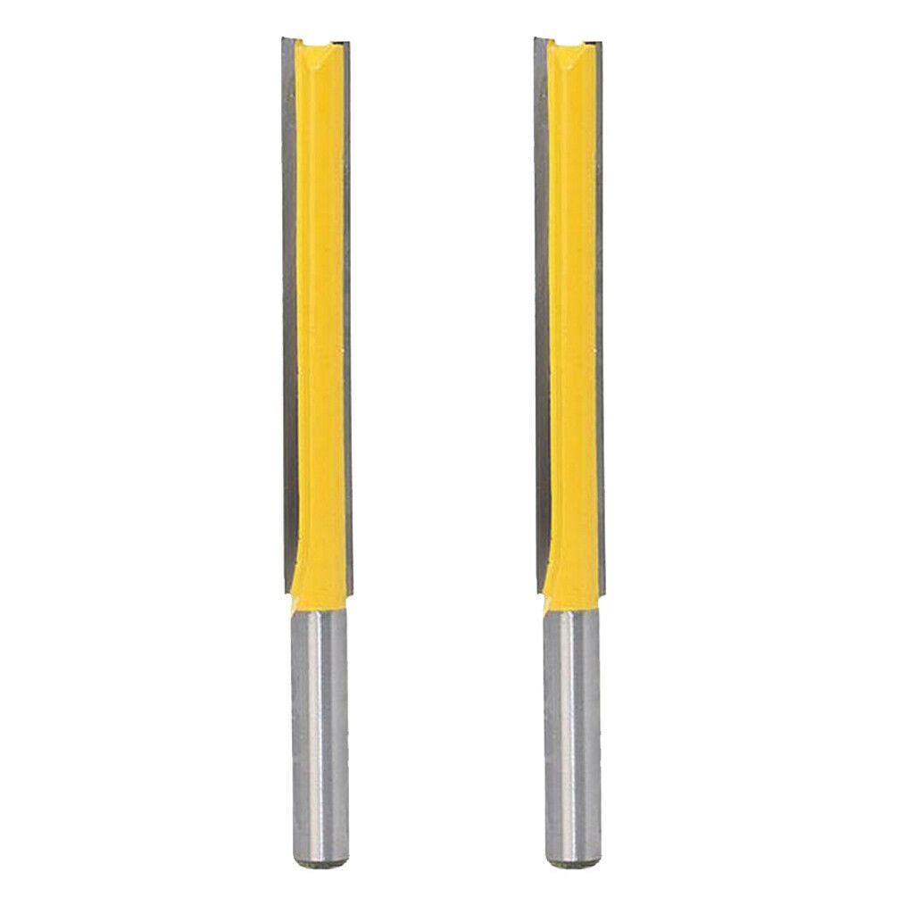 2pcs Grooving Cutter Router Bit, Long Cutting Length, 76.2 Mm