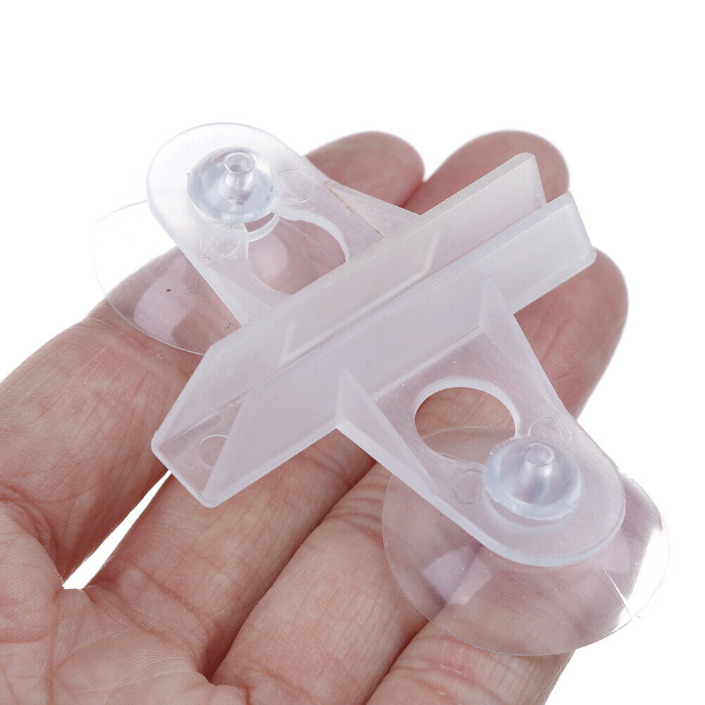 5pcs Aquarium Fish Tank Divider Suction Cup Divider Plastic Sheet Holder .l8