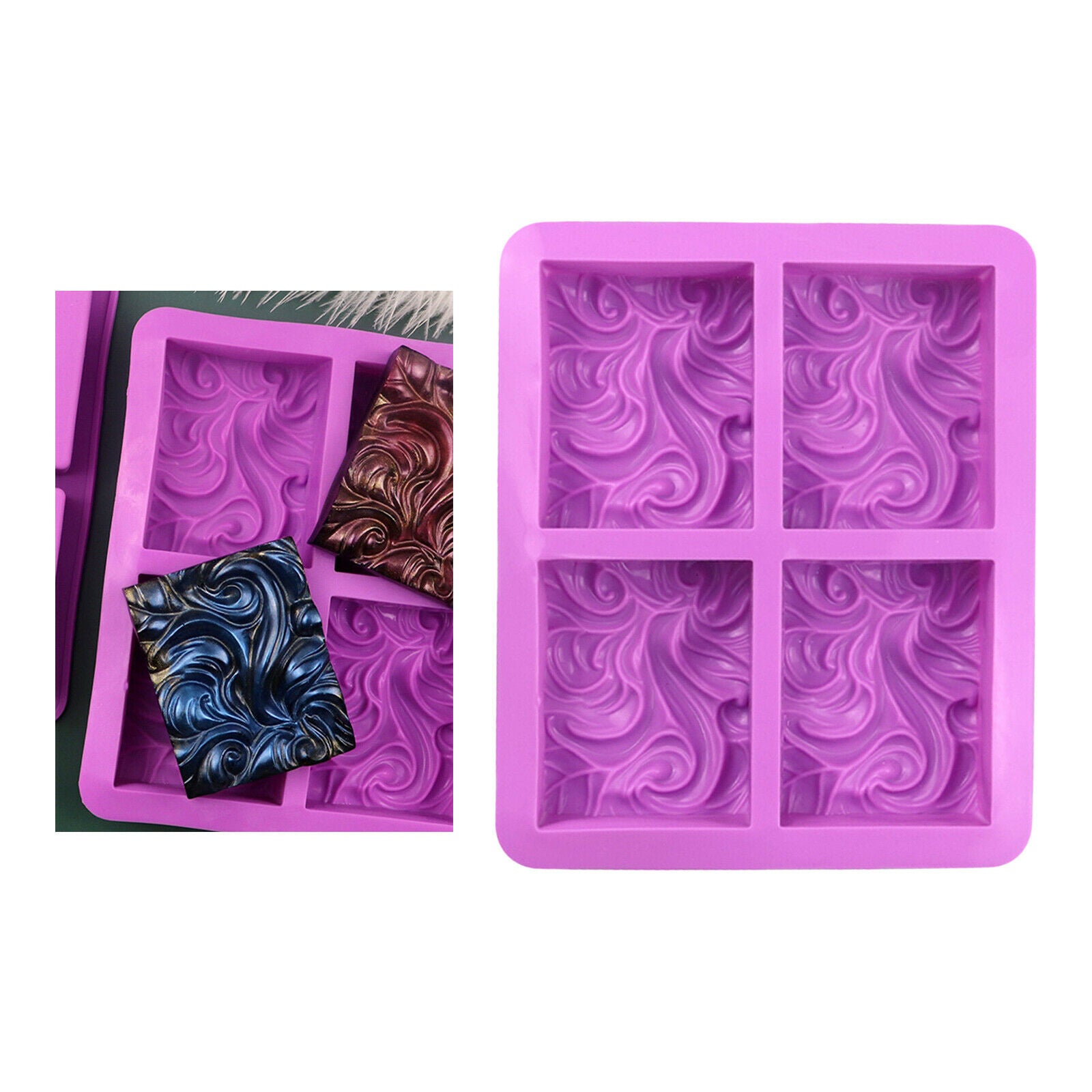 Silicone Soap Mold for Soap Making, Wave Soap Mould Soap Making Supplies