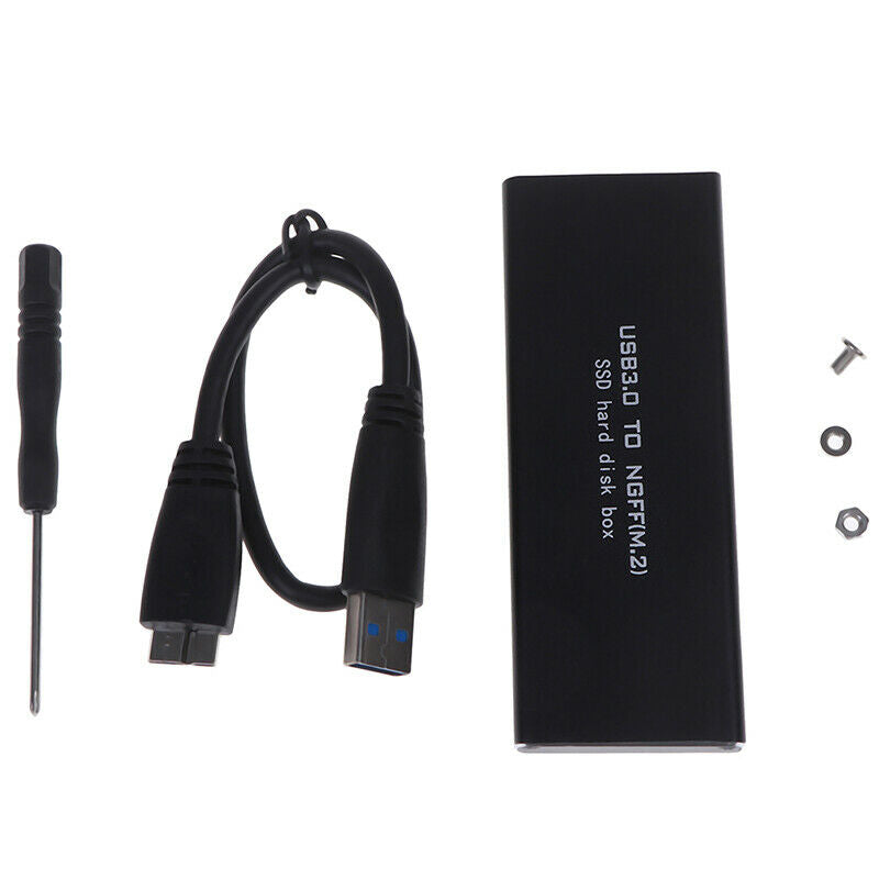 USB-C M.2 NGFF Hard Drive Enclosure B Key SATA SSD Reader to USB 3.0 AdaptDD