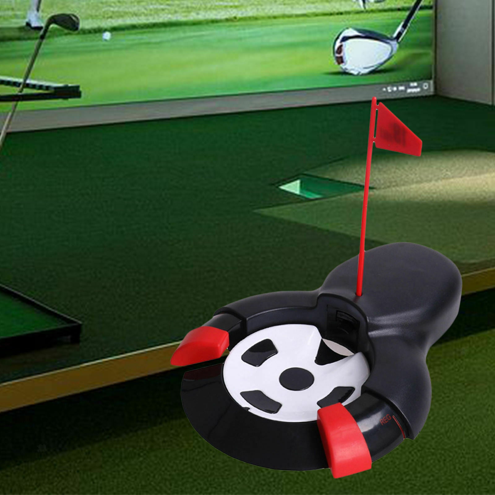 Automatic Golf Putter Cup Useful Ball Return Device Home Putt Training