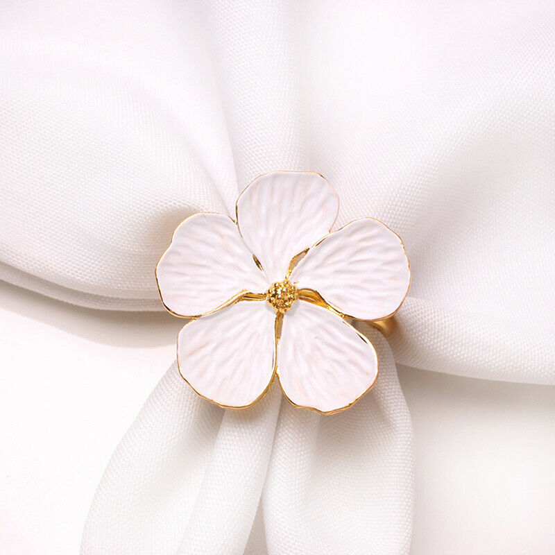 Wedding simple plum napkin napkin 5 petals lucky flower napkin ring napki.l8