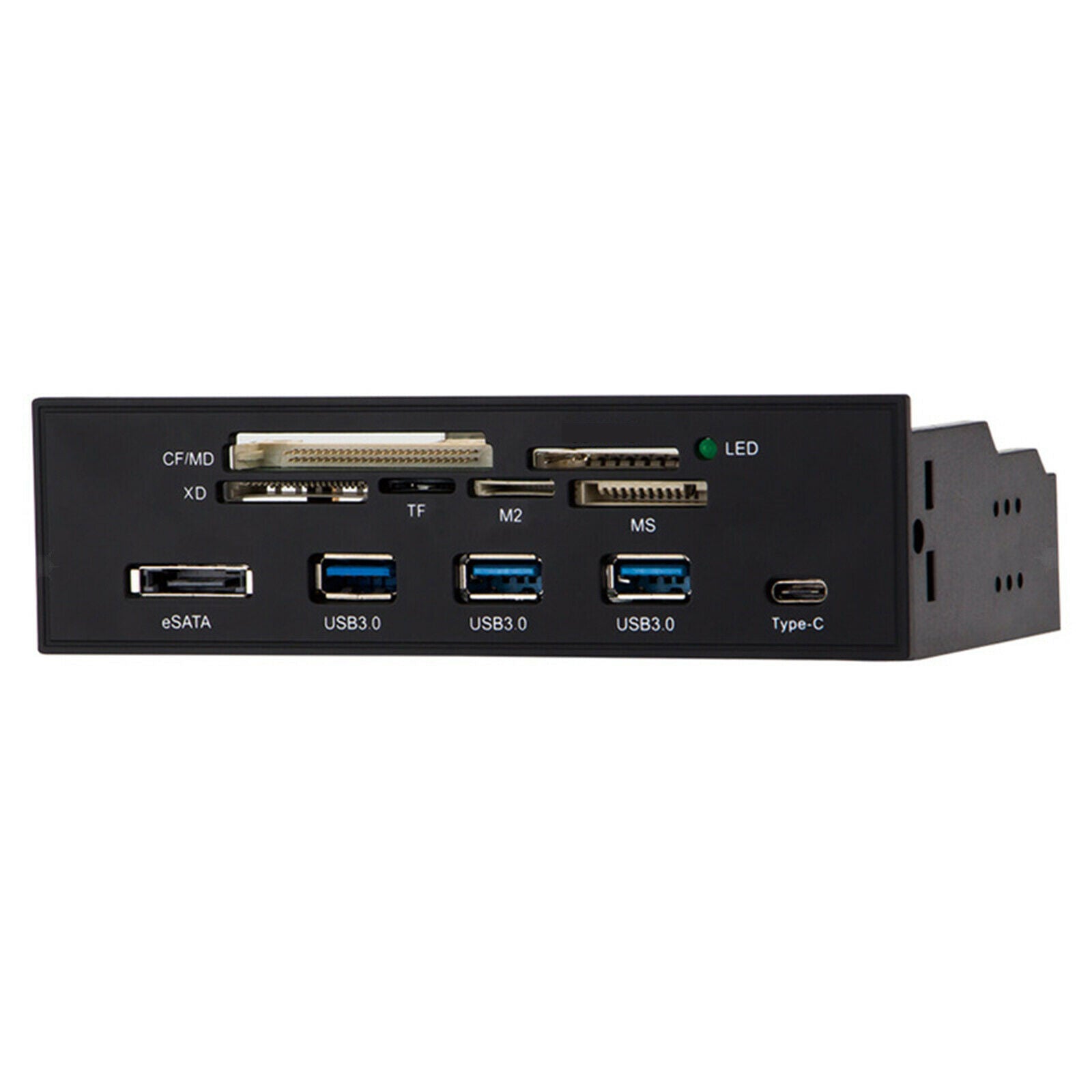5.25'' Internal Card Reader Dashboard PC Front Panel with 3 USB 3.0 Ports