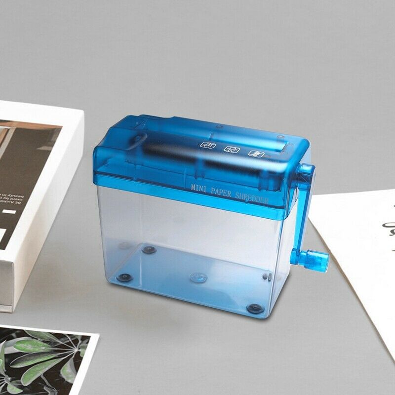 A6 Mini Manual Shredder Desktop Hand Crank Shredder I8R5R5
