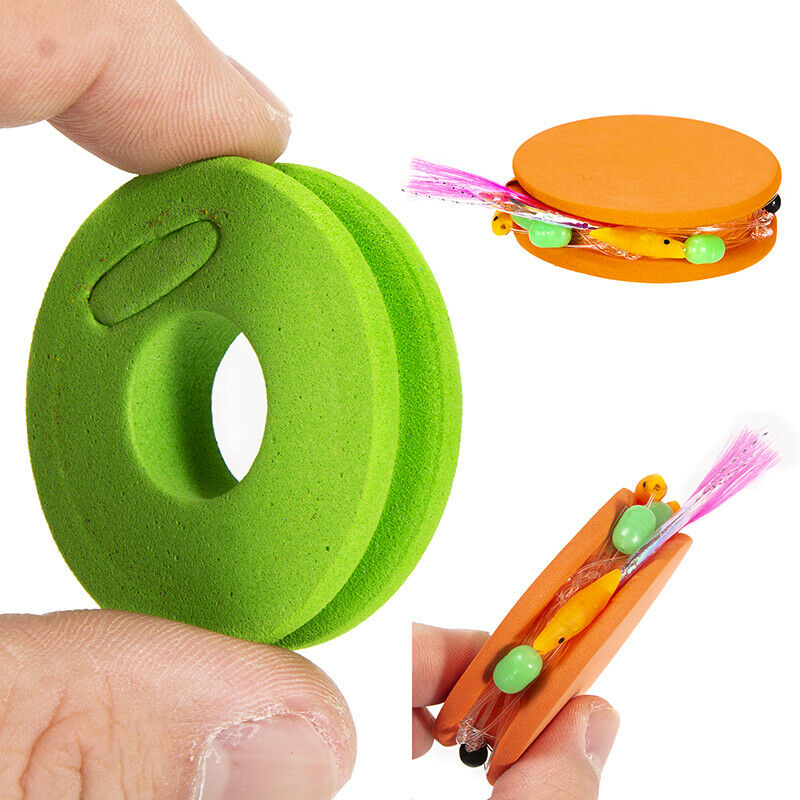 16Pcs Foam Winding Board Fishing Line Shaft Bobbin Spools Tackle Box Red LinBDA
