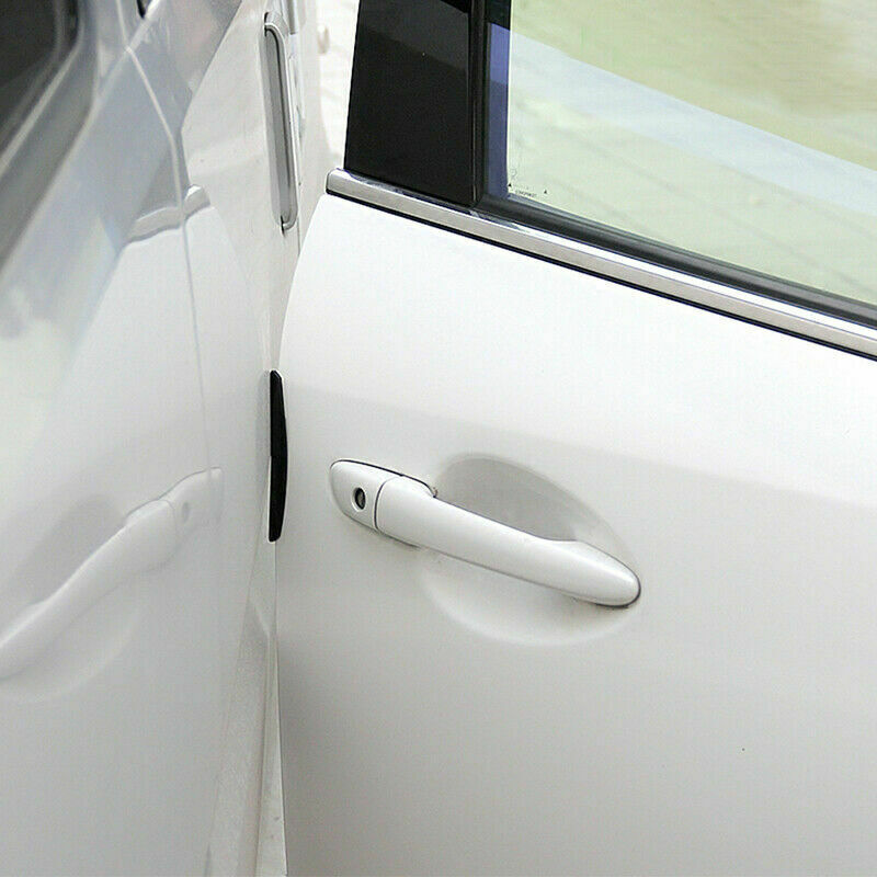 4 Pcs Car Door Edge-Scratch Anti-collision Protector Guard Strip Black Universal