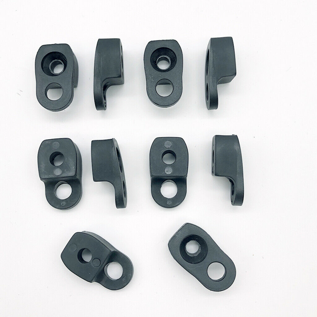 10pcs Kayak Canoe D Rings Eye Pad Deck Fitting Bungee Cord Kit Accessories