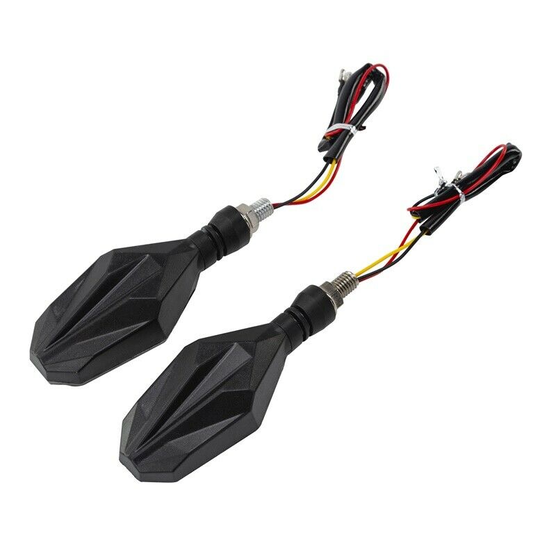 Motorcycle LED Turn Signal Light Yellow M10 Indicator Waterproof Universal