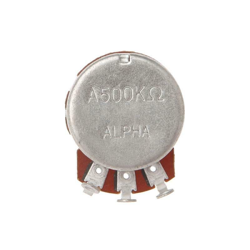 A500K Potentiometer Splined Pot Electric Guitar Bass Effect Amp Tone Volume