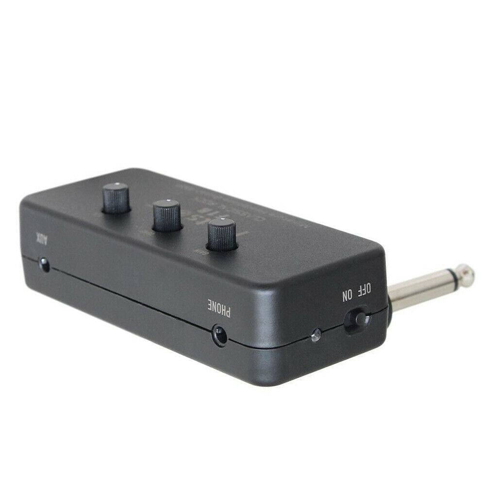 Practical  Headphones Guitar Amplifier AUX Universal Battery Input