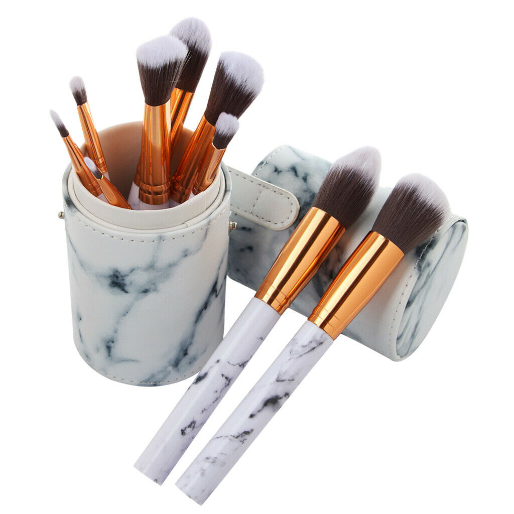 10x Marble Texture Handle Foundation Concealer Makeup Brush Cosmetic Tool