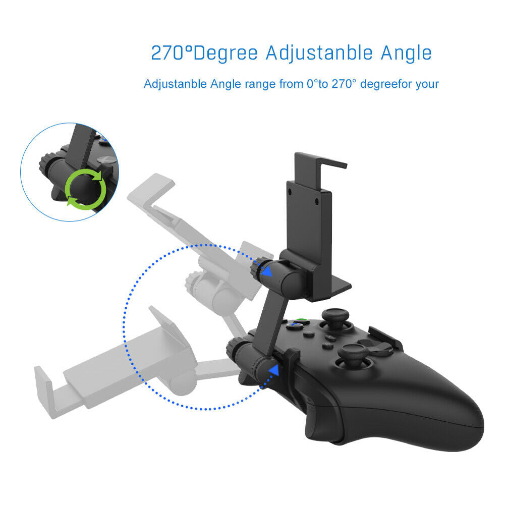 For Xbox Series X S Controller Phone Holder Adjustable Mobile Gaming Clip @