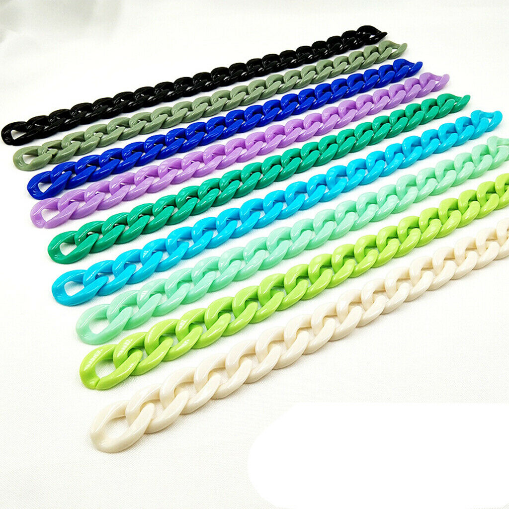 700pcs Acrylic Colorful Link Chain Buckle Accessories for DIY Jewelry Making