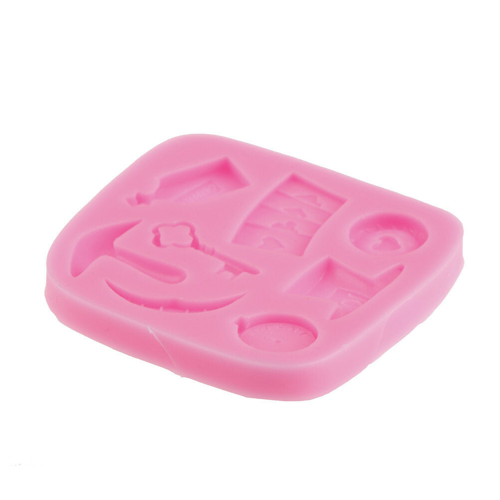 cake silicone molds alice in wonderland cupcake sugarcraft mould baking tools BD