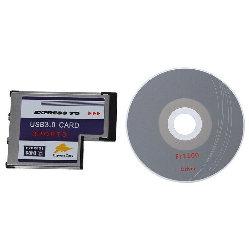 3 Port USB 3.0 Express Card 54mm PCMCIA Express Card for Laptop NEW O4W9W9