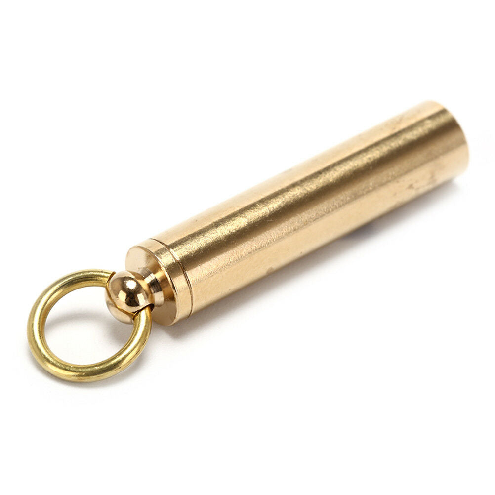 10mm brass EDC Emergency Safety Survival Whistle Keychain For Camping Tool.l8