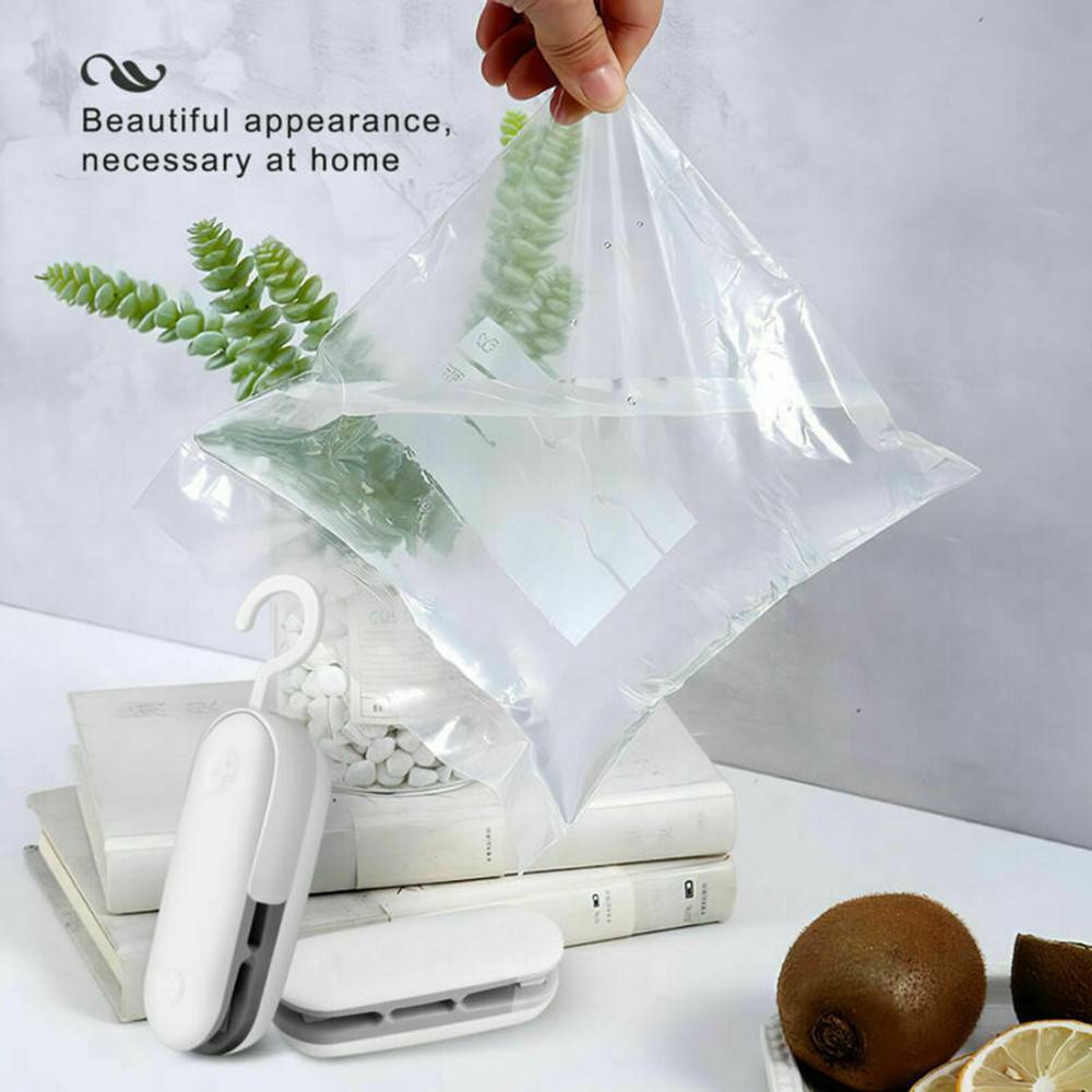 Mini 2in-1 Portable Heat Sealing Machine Impulse Seal Packing Plastic Bag Sealer