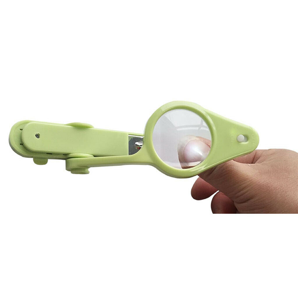 Nail Clipper Files w/ Magnifying Mirror Fingernail Toenail Cutter Trimmer