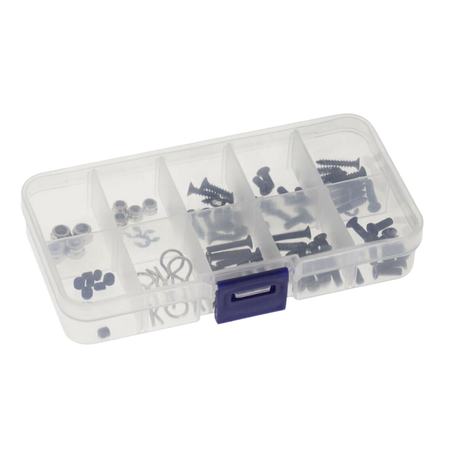 84PCS RC Screws Kit M3 Screws Pin M4 Nuts O Rings for 1/10 RC Crawler Car