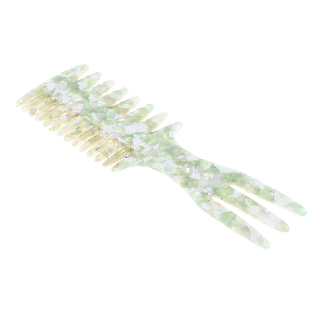 4pcs Barber Styling Comb 3 in 1 Fish Bone Shape Wide Tooth Dyeing Comb for Hair