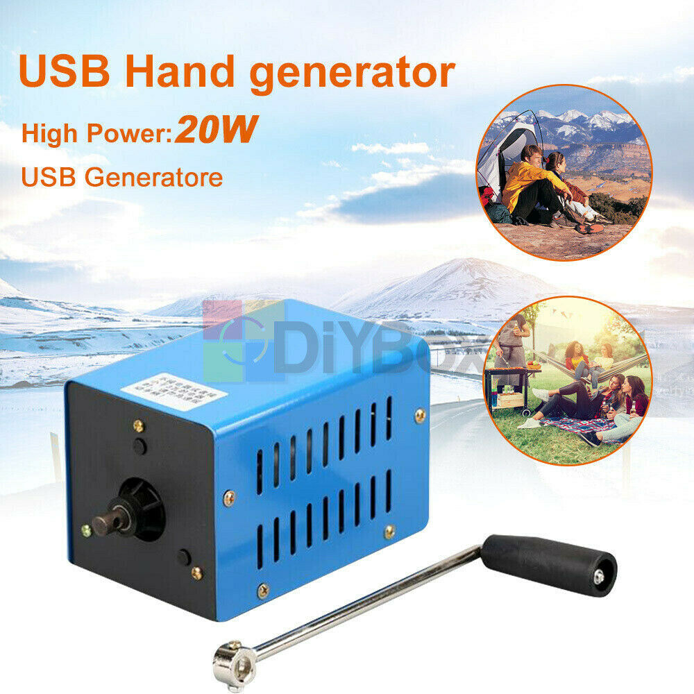 Multifunction Portable Manual Crank Generator Outdoor Emergency Survival Power