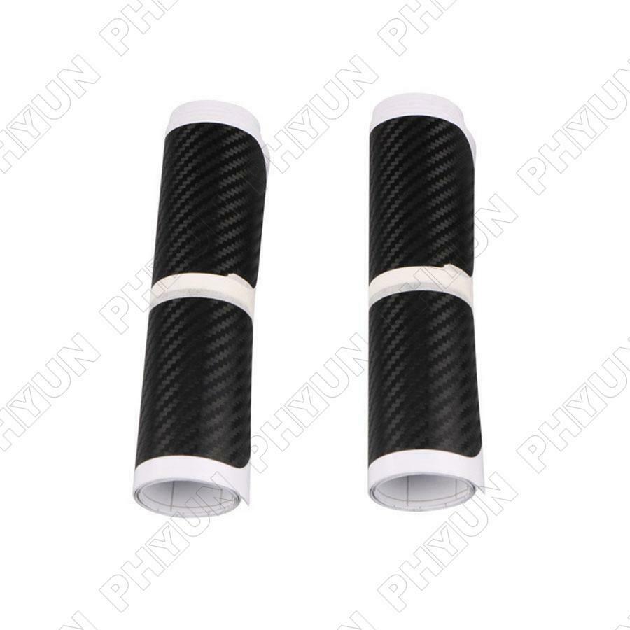 For Ford Super Duty Car Door Sill Cover Protector Trim Carbon Fiber Look Leather