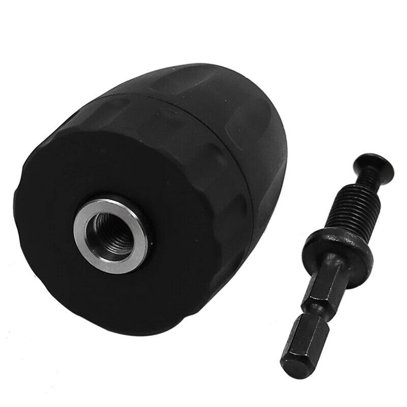 3/8-24UNF 0.8-10MM Hex Shank Keyless Drill Bit Chuck Clip with 1/4 Hex Shank RE6