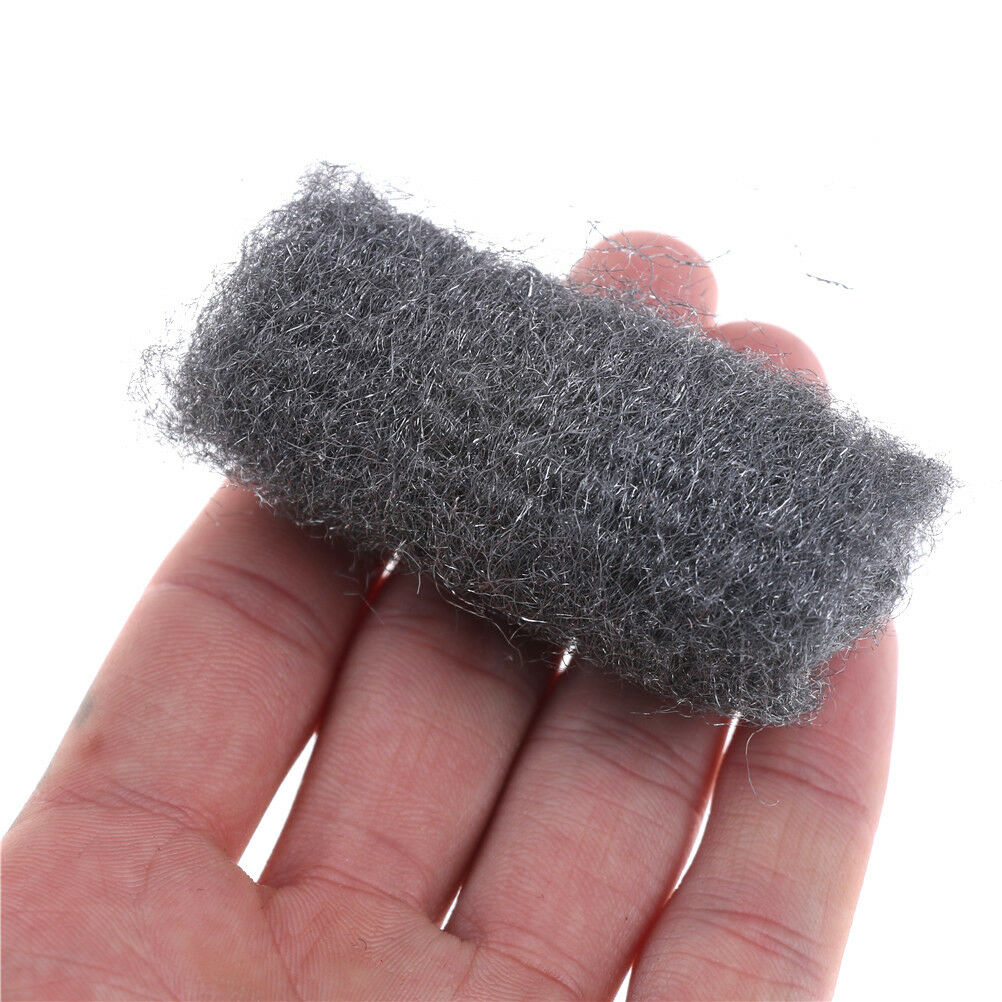 12PCS Steel Wool Pads Kitchen Wire Cleaning Ball Stainless Steel Pan Cleaner WF