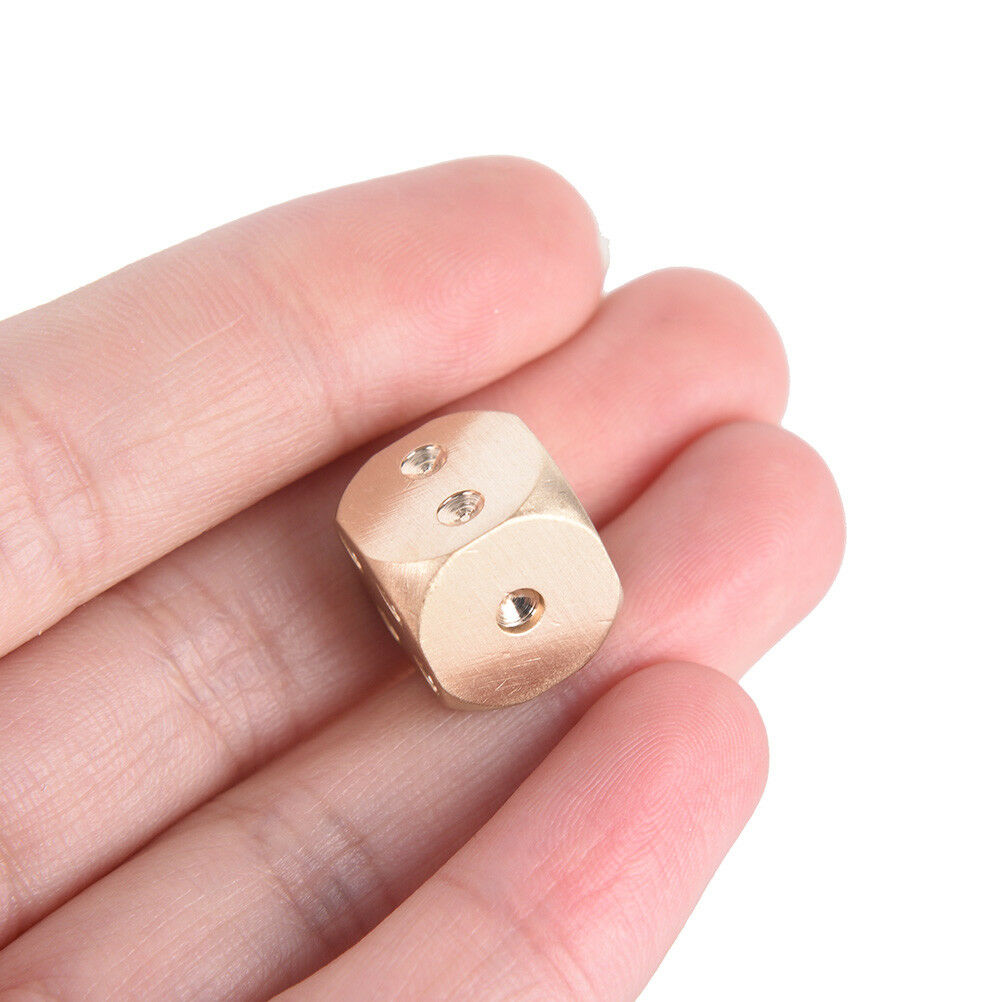 1Pc 13mm Pure Copper Solid Dice Manual Grinding Bar Creative Dice Toys GameY SJ