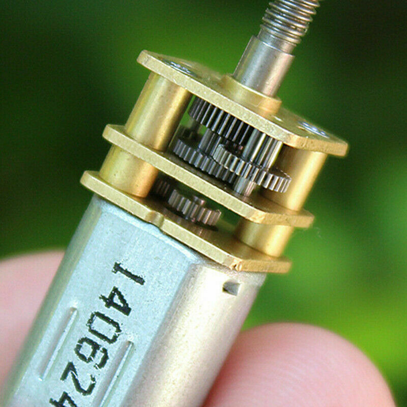 N30 Full Metal Gearbox Gear Motor DC 3V-6V 5V 600RPM 35.8mm Long Screw Shaft DIY