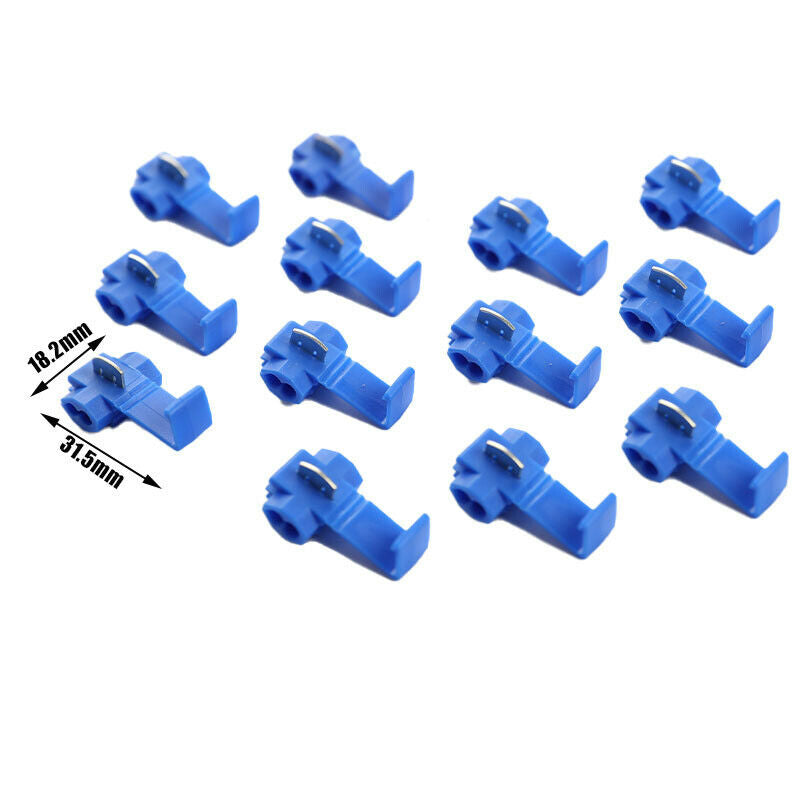 20PCS Wire Connector Lock Snap Without Breaking Cable Insulated TerminalsW GEDF