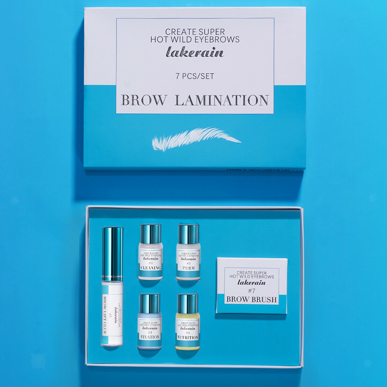 7in1 Eyebrow Lamination Kit Eyelash Lift Kit Forehead Lift Glue Perm