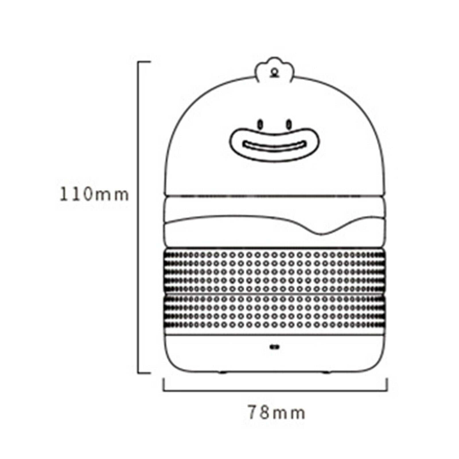 Mini Cartoon Hamburger Duck Portable Wireless Bluetooth Speaker for Girls