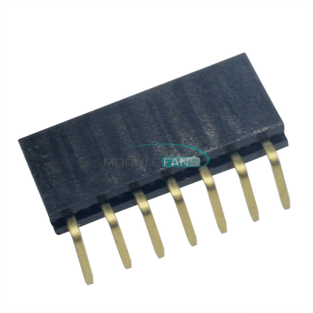 20PCS 1x7Pin 2.54mm Pitch Header Right Angle Female Single Row Socket Connector