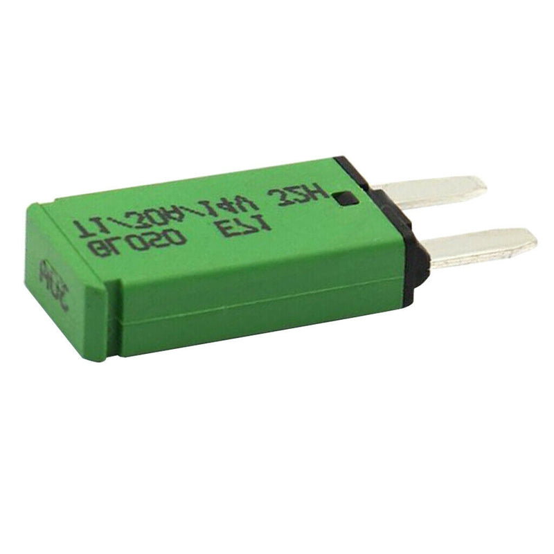 30A 14V DC Car Vehicle Mini Blade Fuse Circuit Breaker Resettable Green F444
