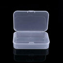 2Pc Plastic Transparent Storage Box Collections Container Case Nail Tips Jewelry