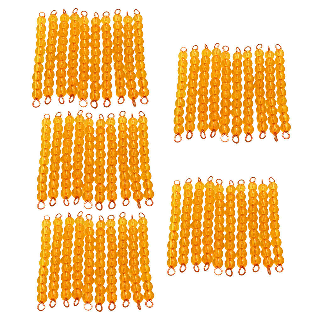 Mathematics Material Children's Educational Toys 50 Pieces Ten Beads