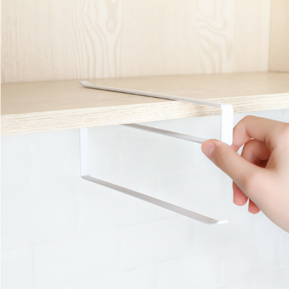 Multifunction Iron Towel Rack Storage Holder Hanging Roll Paper  Kitchen Tools