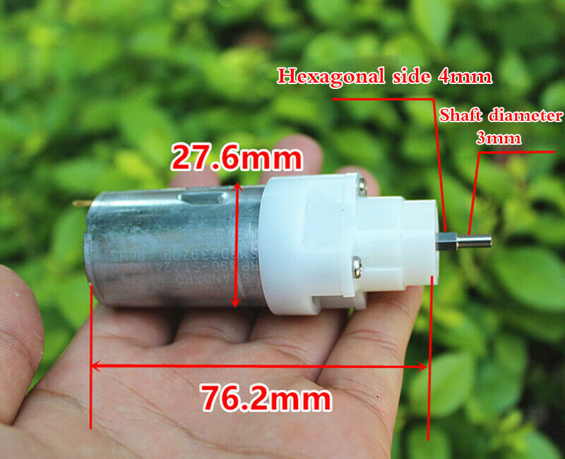 1pcs 390 DC 12V geared motor Medium speed motor Reduction ratio 1:3.4 DIY