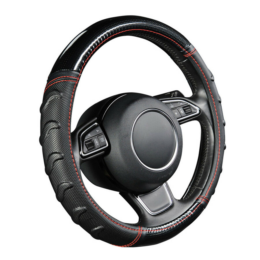 Car Steering Wheel Cover Soccer Pattern Splice Light Leather FOR Most CarStyling