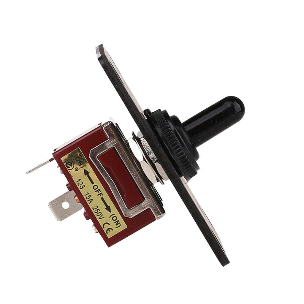 2pcs Boat 3 Position Up Down On/Off/On Momentary Toggle Switch Panel 12V 15A