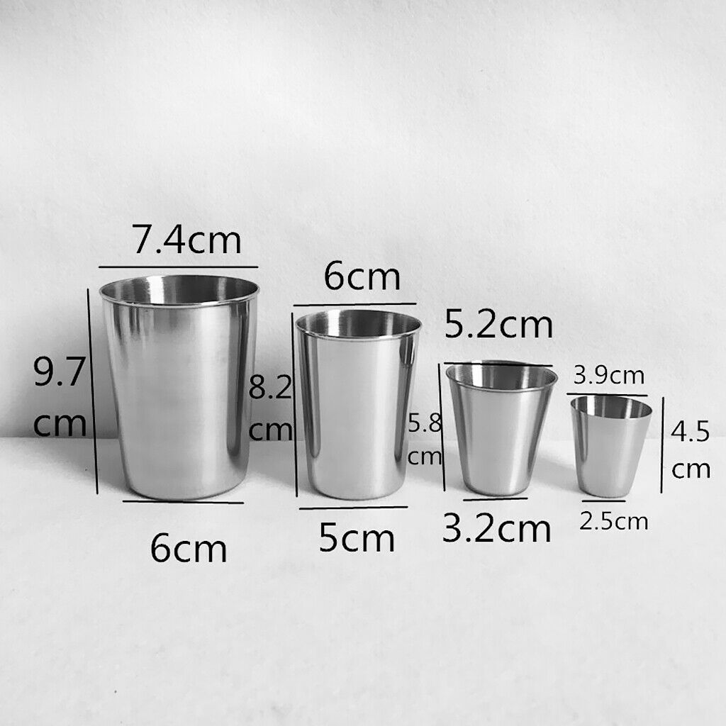 2pcs 320ml Portable Stainless Steel Double Wall Mug Travel Tumbler Tea Cup