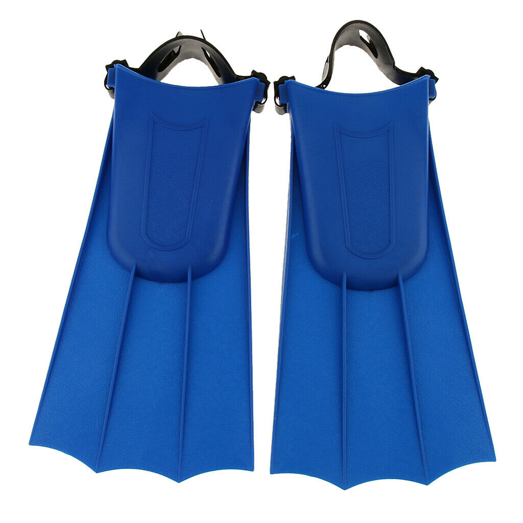 Adults Adjustable Flippers  Swimming Diving Learning Tools XL Blue