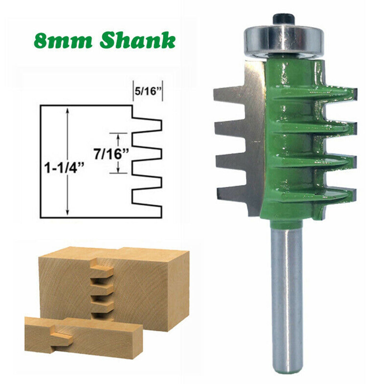 Milling Cutter Router Bit  8mm Shank Mill Woodworking Wood Cutter