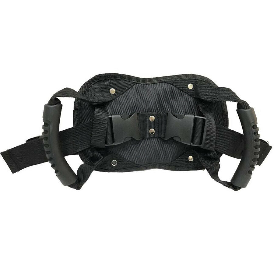 Motorcycle Scooters Belt Rear Seat Passenger Grip Grab Handle Non-slip Strap