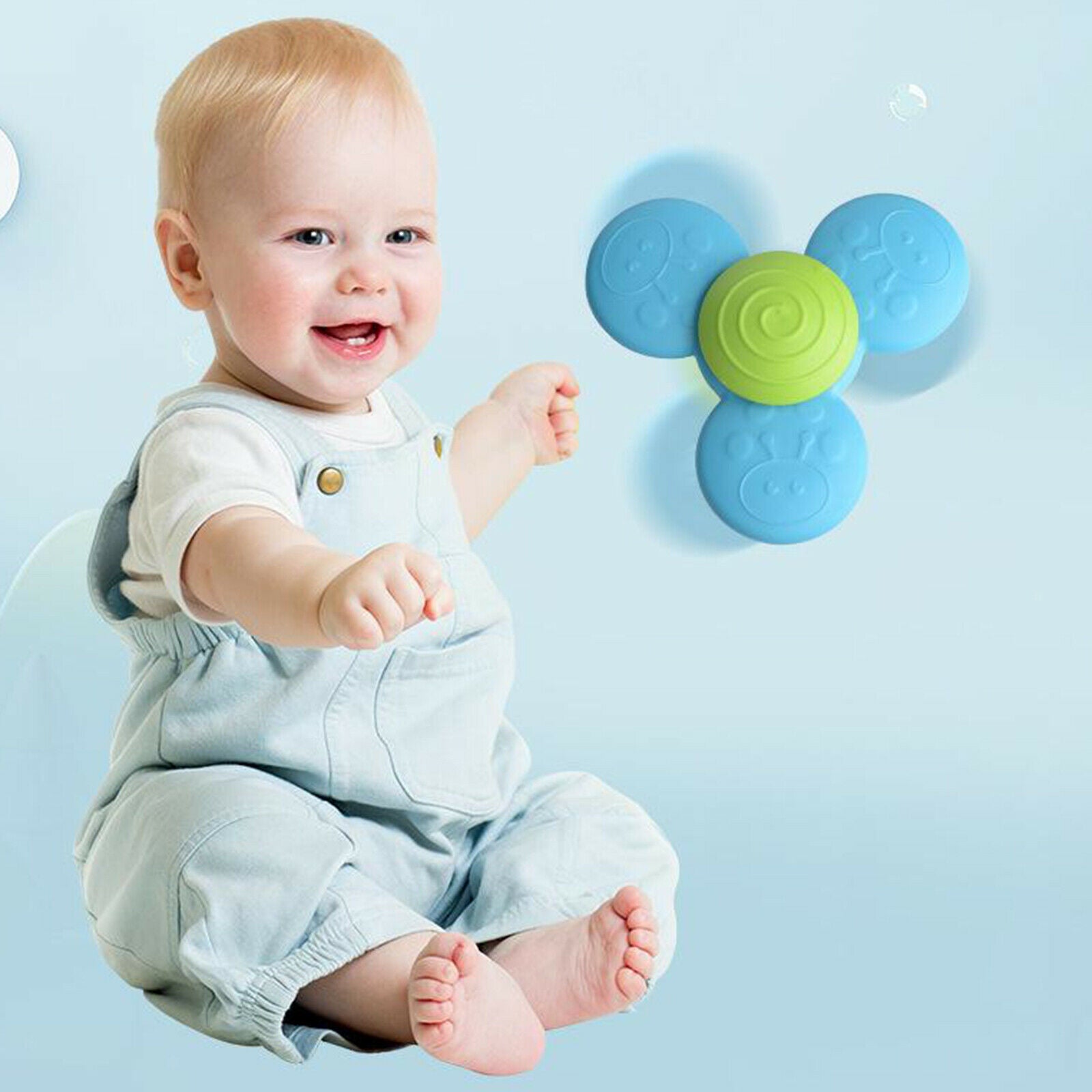 Suction Cup Spinning Top Table Game Baby Sucker Gyros Toys Fridge Magnet
