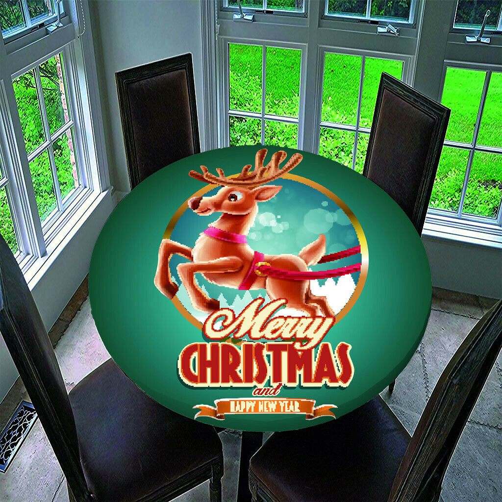 2pcs Christmas Tablecloth Table Runner for Home Cafe Hotel Restaurant Banquet