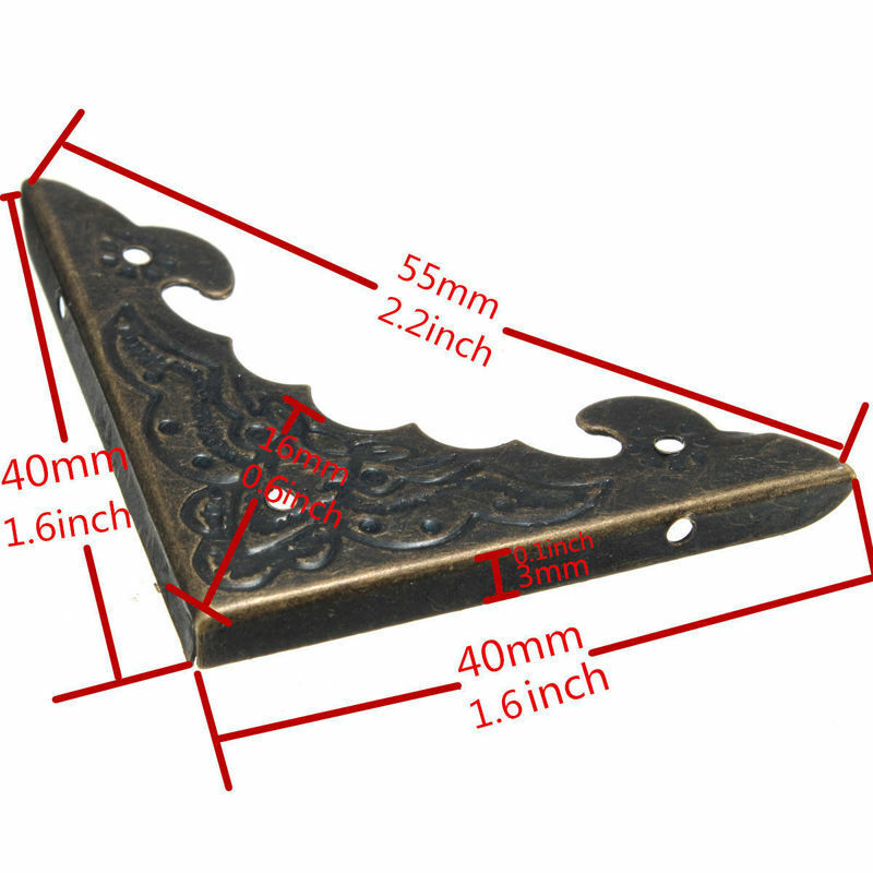 12pcs Decorative Jewelry Wood Box Picture Frame Corner Protector Guard