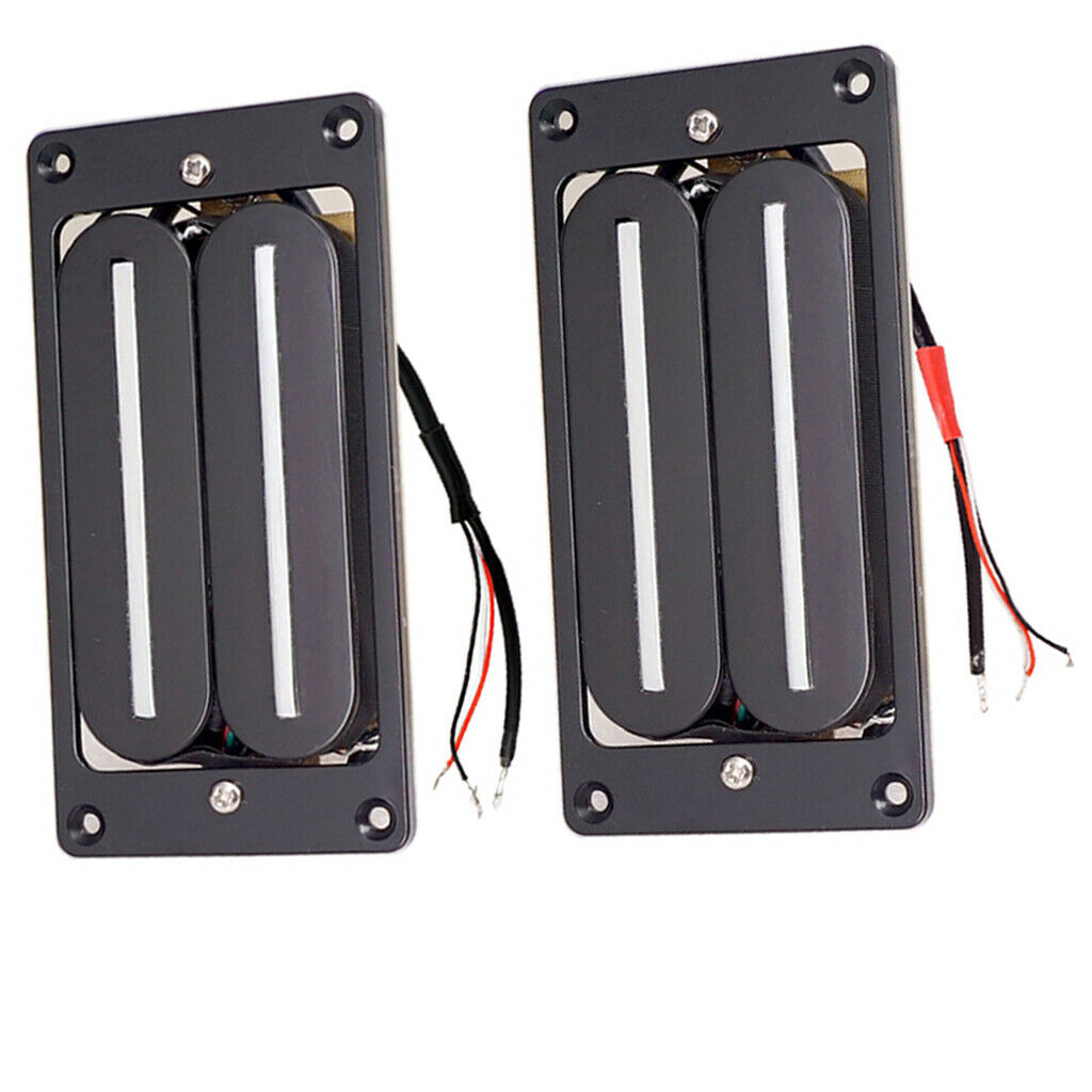 2pcs Dual Hot Rails  Guitars Pickup with Frame